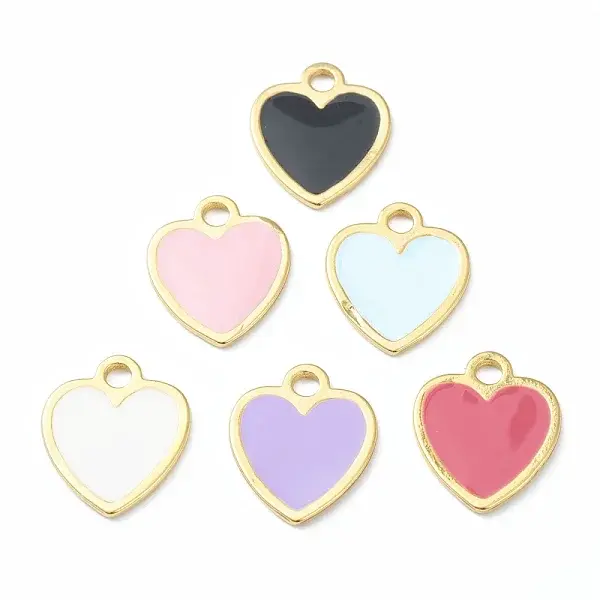 Brass Enamel Pendants
