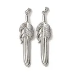 Brass Micro Pave Cubic Zirconia Pendants