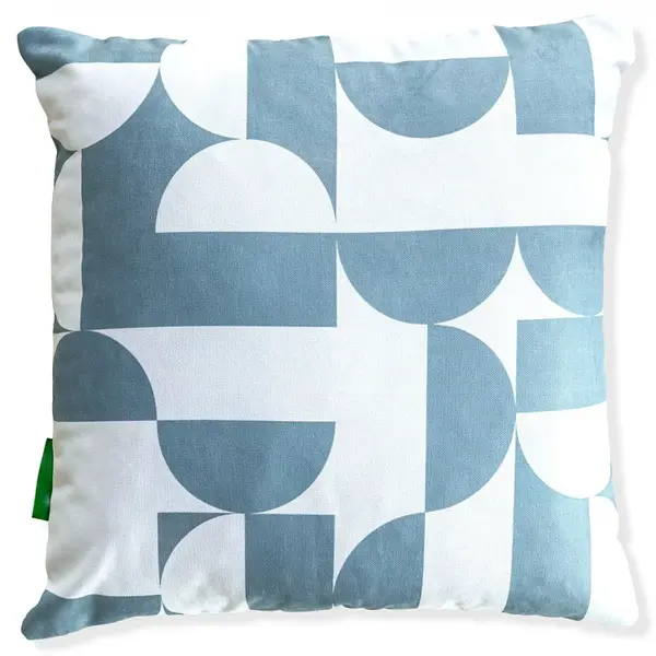 Dekorační polštářek andy - modrá/bílá