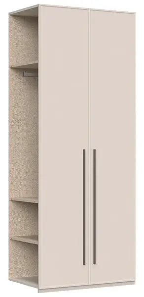 Dodatečná dvoudveřová šatní skříň baptiste - béžová