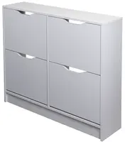 Výklopný botník - 4 dvířka petrus - bílá