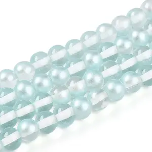 Baking Painted Transparent Glass Beads