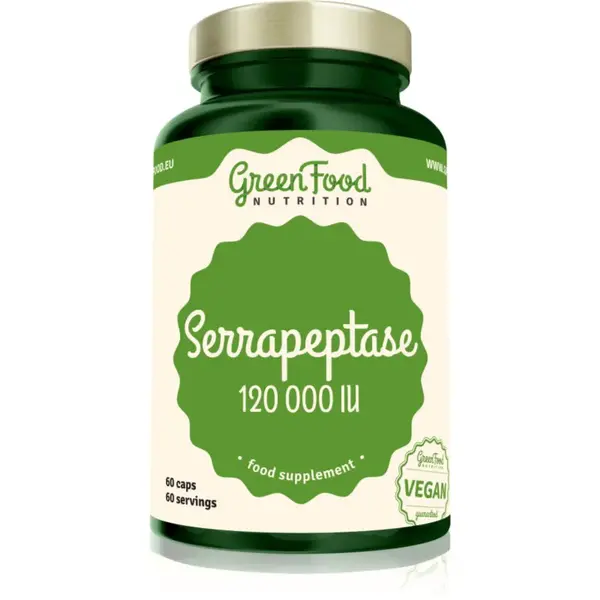 GreenFood Nutrition Serrapeptase 120 000 IU výživový doplnok pre vašu pohodu 82 g