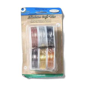 6 Roll 6 Colors Matte Aluminum Wire Set