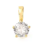 Brass Micro Pave Cubic Zirconia Charms