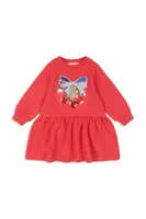 Šaty Konges Sløjd LOU SEQUIN SWEAT DRESS OCS červená barva, mini, KS103864