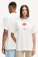 Bavlněné tričko Pangaia bílá barva, s potiskem, 10002601