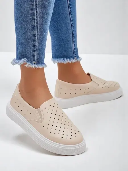 Resti Ladies' perforated sports lace-up shoes Vaned