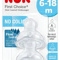 NUK FC + savička FLOW Control 6-18m 2 ks
