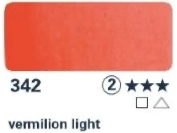 Akvarelová barva Horadam 15ml – 342 vermilion light