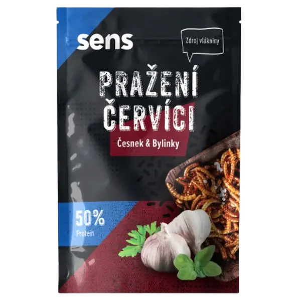 SENS Pražení červíci - Česnek & Bylinky 12 g