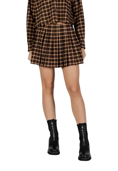 Kostkovaná plisovaná sukně Only Gonna