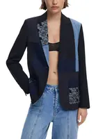 Desigual dámské sako s patchwork vzorem