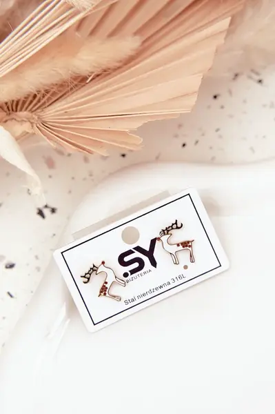 Náušnice Boto Reindeer z chirurgické oceli