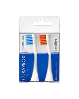 CURAPROX Hydrosonická náhradná hlavica PRO sensitive - modrá/oranžová