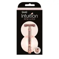 WILKINSON SWORD Intuition Double Edge Rose Gold Razor Dámský kovový strojek Classic + žiletky 10 ks