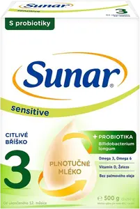 SUNAR Sensitive 3 batolecí mléko, 500 g