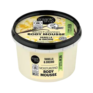 ORGANIC SHOP Hydratační tělová pěna Vanilka a orchidej 250 ml