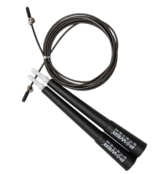 POWER SYSTEM švihadlo CROSSFIT JUMP ROPE Černé 1 ks