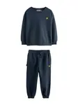 Superdry & Co Joggingová súprava  námornícka modrá / žltá