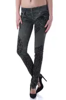 Dámské leopardí skinny džíny