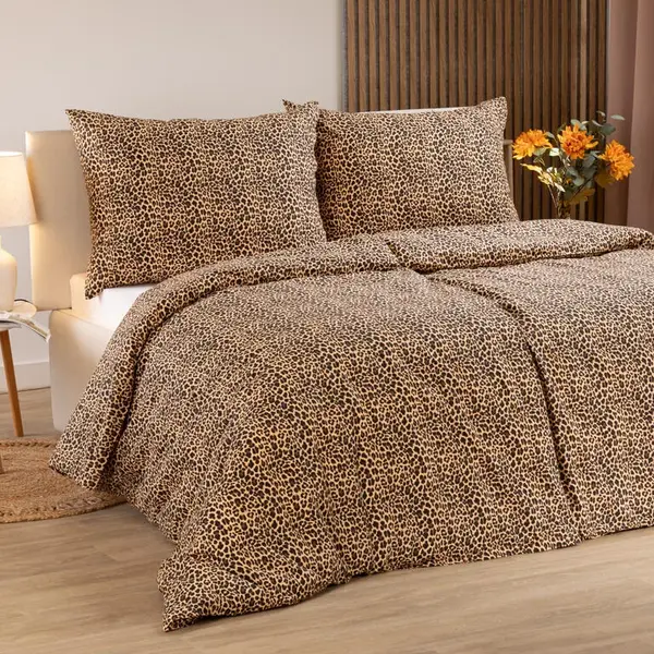 Bavlněné ložní povlečení LEOPARDÍ ELEGANCE