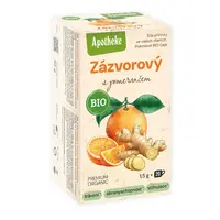 Apotheke BIO Zázvorový s pomerančem porcovaný čaj 20x1,5 g