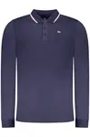 NORWAY 1963 MEN'S LONG-SLEEVED POLO SHIRT, BLUE