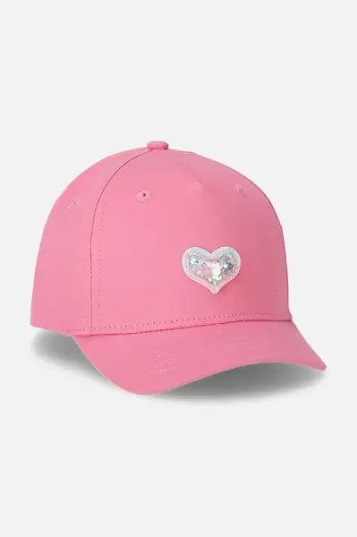 Kšiltovka Coccodrillo fialová barva, hladká, ACCESSORIES SUMMER GIRL