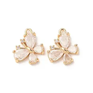 Brass with Cubic Zirconia Pendants