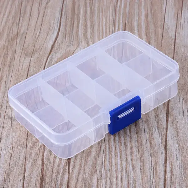 8 Compartments Polypropylene(PP) Bead Storage Containers