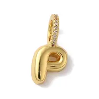 Brass Micro Pave Cubic Zirconia Pendants