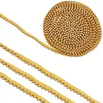 1Pc Polyester with Plastic Round Beaded Ribbon