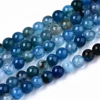 Natural Crackle Agate Beads Strands