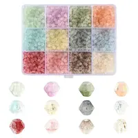 2400Pcs 12 Colors Frosted Glass Beads