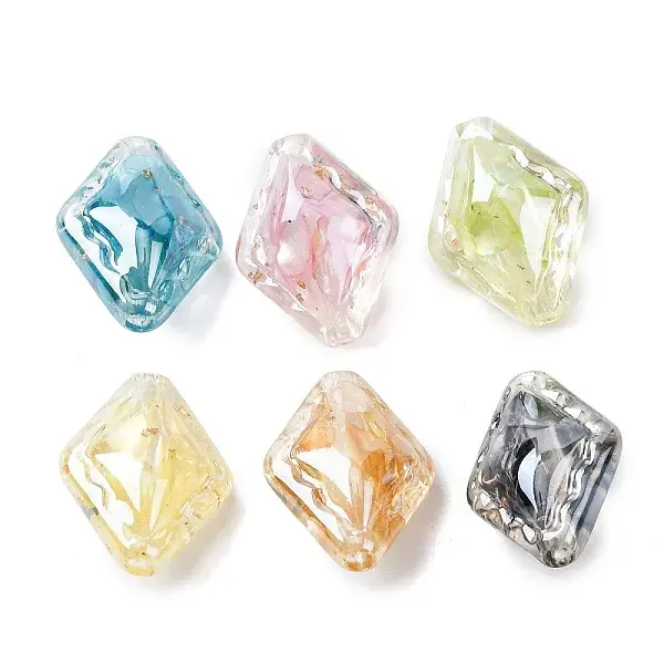 Transparent Resin & Natural Shell Beads