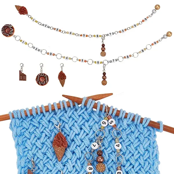 5Pcs Donut & Ice Cream Chocolate DIY Knitting Tool Kits