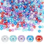 500Pcs 5 Colors Transparent Acrylic European Beads