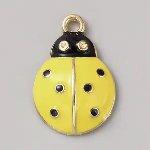 Alloy Enamel Pendant Rhinestone Setting