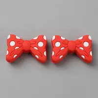 Bowknot Silicone Focal Beads