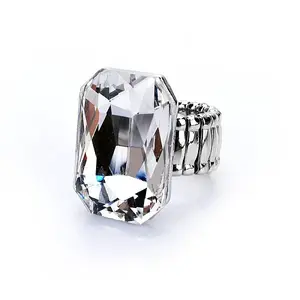 Alloy with Glass Finger Rings