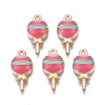 Rack Plating Alloy Enamel Pendants