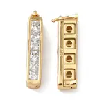 925 Sterling Silver Cubic Zirconia Twister Clasps