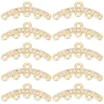 10Pcs Brass Micro Cubic Zirconia Chandelier Components Links