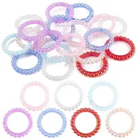 20Pcs UV Plating Opaque Acrylic Bead Frame