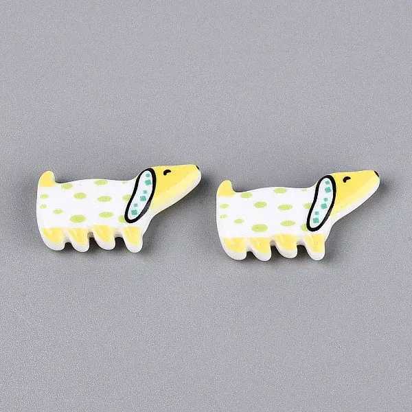 Printed Opaque Resin Beads