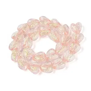 Handmade Foil Lampwork Beads Strands