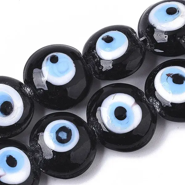 Handmade Evil Eye Lampwork Beads Strands