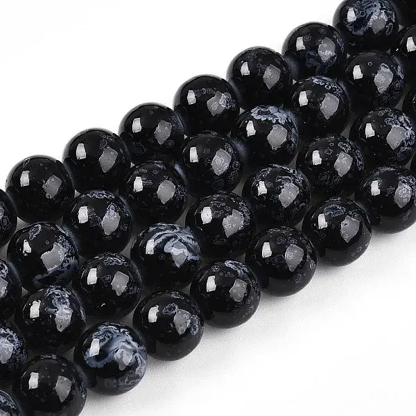 Baking Painted Glass Beads Strands