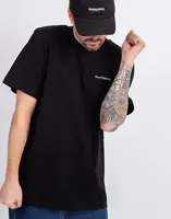 Tričko Freshlabels Lowercase Tee Uni Black
